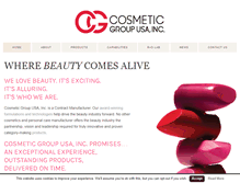 Tablet Screenshot of cosmeticgroupusa.com